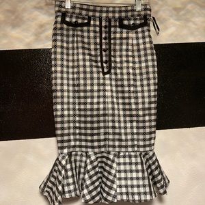 NWT Pinup Girl Clothing Checkered Pencil Skirt LDS
